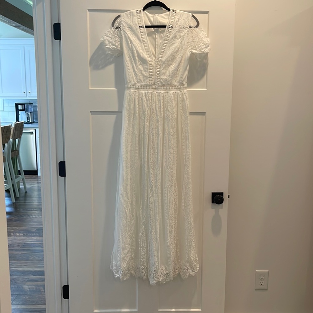 White Lace Dress Size Small